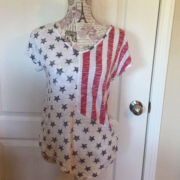 ROCK & REPUBLIC American Flag Shirt - Picture 1 of 4